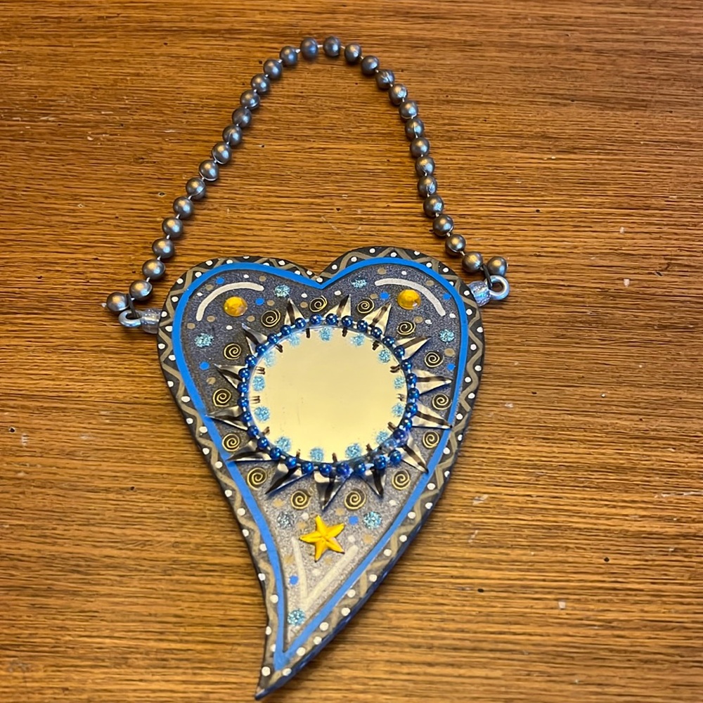 Colleen Barry Hanging Heart Art